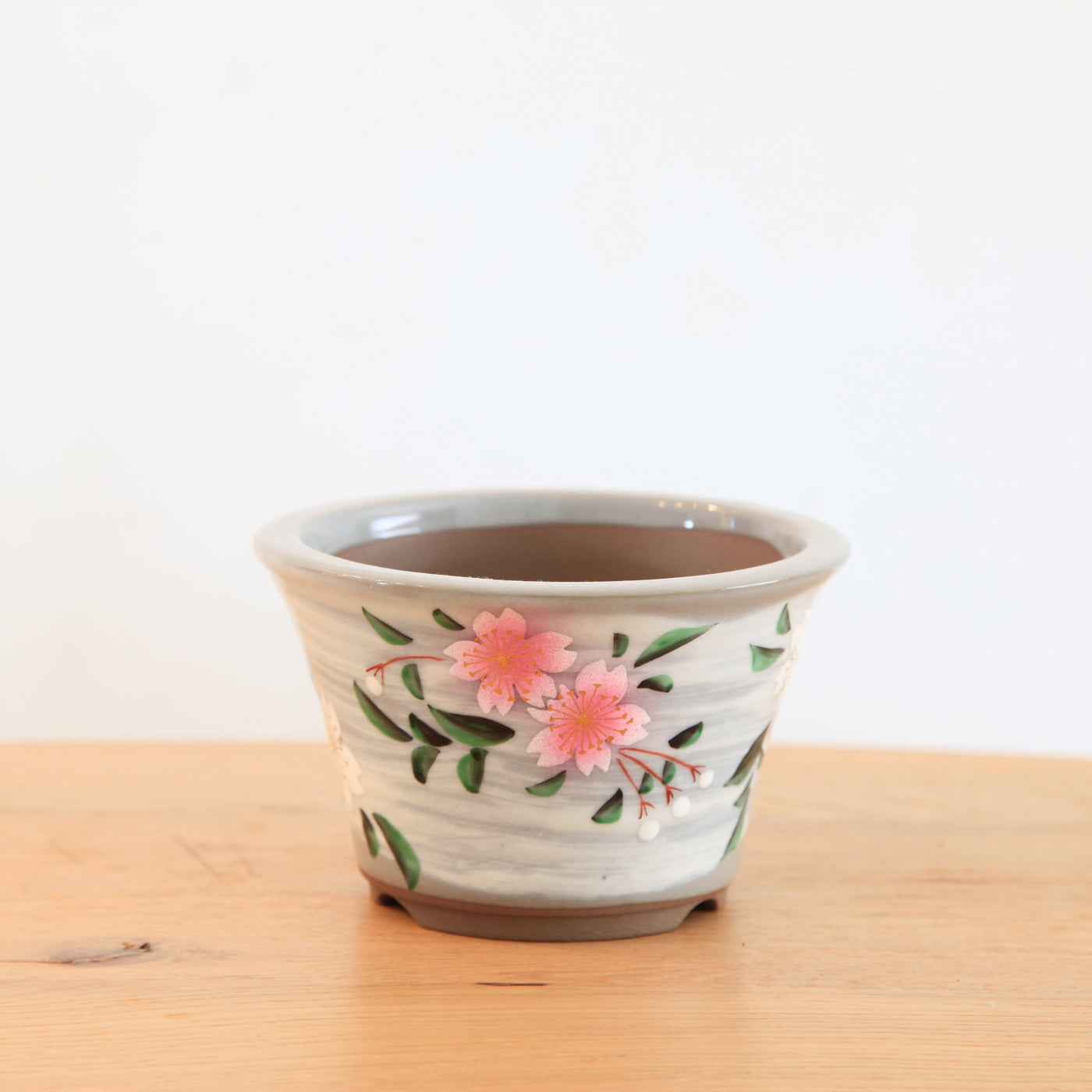 Ronde Bonsaipot Kutani Handgemaakt