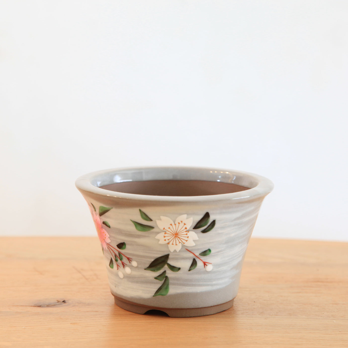 Ronde Bonsaipot Kutani Handgemaakt