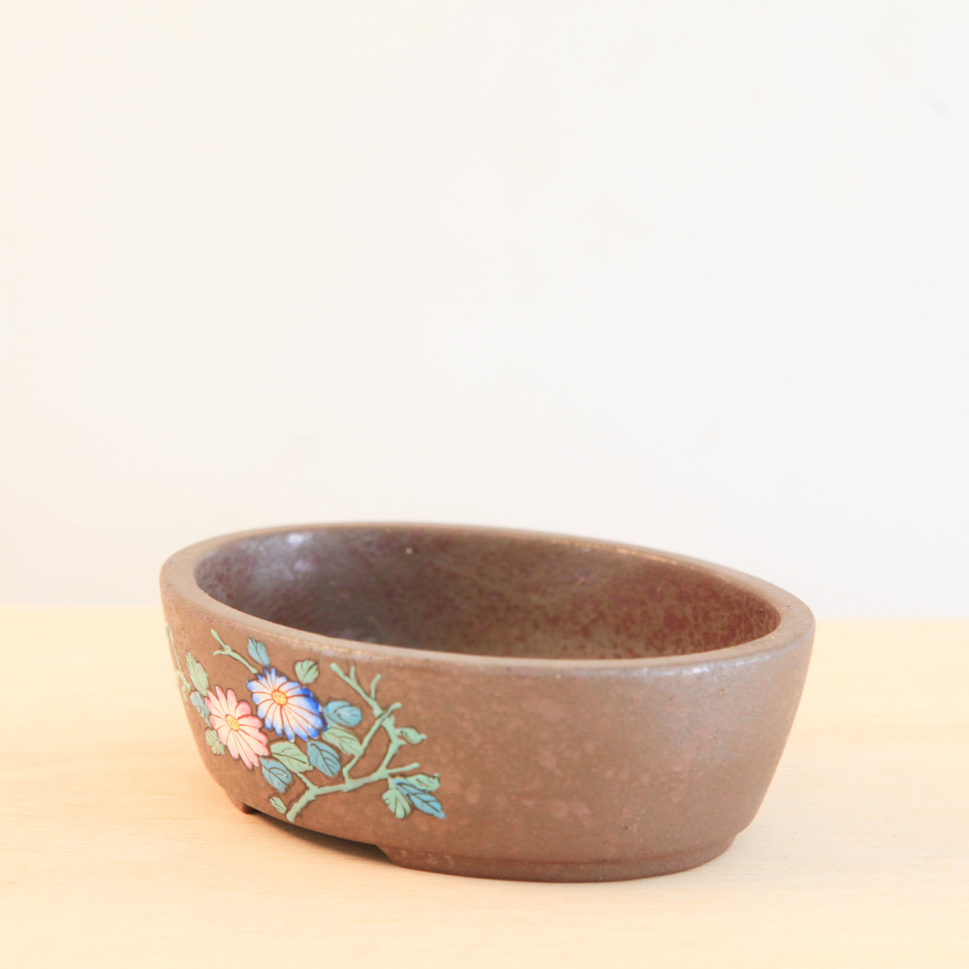 Ongeglazuurde Ovale Bonsaipot